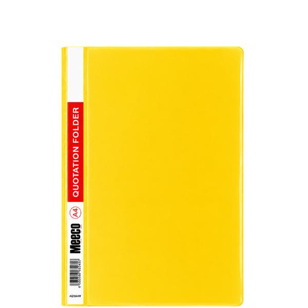 146* A4 Economy Quotation Folders 160 Micron Assorted Colours (Each) - Yellow